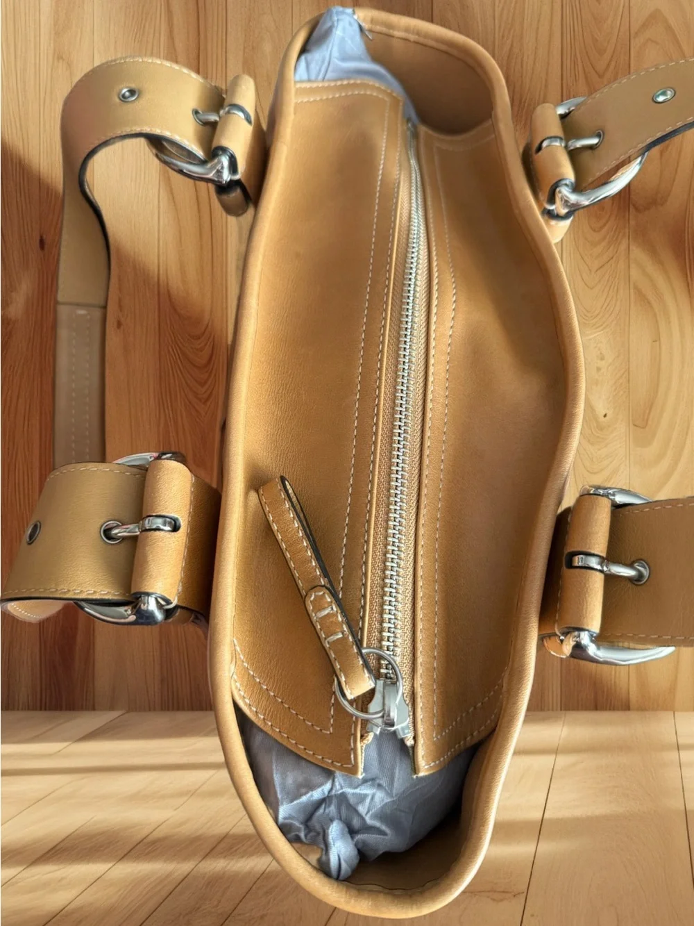 Coach Vintage Soho Glove Tanned Leather Tote Shoulder Bag Camel Tan 9544
